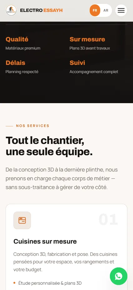Services Electro Essayh sur mobile
